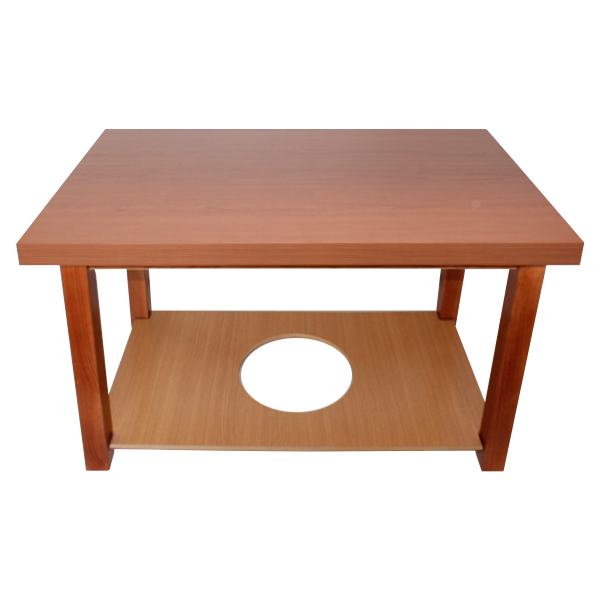 Mesa de camilla con patas de madera